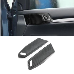 Carbon Fiber Inner Door Armrest Panel Cover Trim For Ford Ranger 2023 2024 2025 - Picture 1 of 5