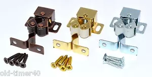 Schrank & Schranktür Rollhaken / Riegel / Befestigungselement + Schrauben FINISH WÄHLEN - Bild 1 von 6