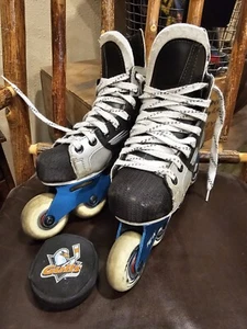 Youth Bauer Vapor XL Inline Roller Hockey Skates Tuuk Shifter XL US mY13EE US L - Picture 1 of 6