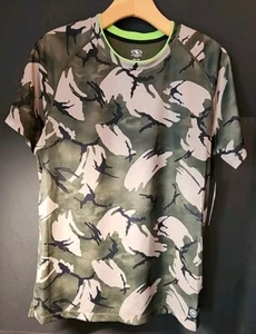Athletic Works Boys XXL (18) Green Camo Print Dri-Works Pullover Shirt - Picture 1 of 8