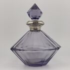 Karl Palda Manganese Glass Perfume Bottle 1930s Czech