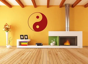 Yin & Yang Wall Tatoo Wall Sticker Tile Sticker Wall Decal Wall Sticker - Imagen 1 de 6