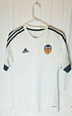 Adidas Valencia FC Official Jersey White (Slightly Used) Size: S - Image 1 of 3