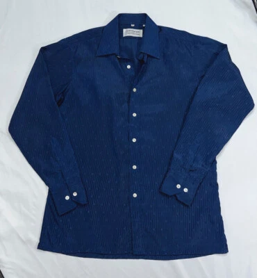 Vintage Mens Shirt GIVENCHY G pattern Saks Fifth Ave Silky Button Up 44” Chest - Изображение 1 из 4