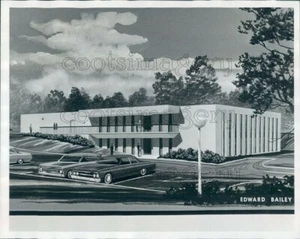 1974 Press Photo Architect Conception Hoover Appliance Building Homewood AL - Picture 1 of 2