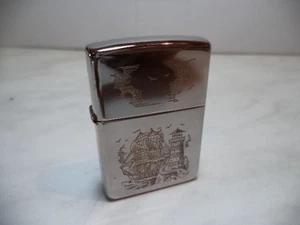 ACCENDINO ZIPPO LIGHTER SERIE SILVER PLATED MOD.GOLD FARO NEW - Picture 1 of 1