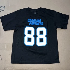 NFL Carolina Panthers Greg Olsen 88 T-Shirt Youth Large Black 14/16 - Nwot - Picture 1 of 2