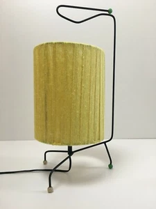 🟨 Vintage 50s 60s Original Tripod Table Lamp Lampada Arteluce Style Restored - Foto 1 di 9