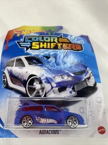 Hot Wheels COLOR SHIFTERS Blue AUDACIOUS - Color Changing Car 1:64 Mattel - Picture 1 of 2