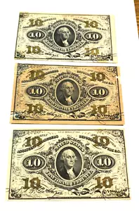 (1) FR-1238 10c Fractional Currency App. XF CHRC - Picture 1 of 2