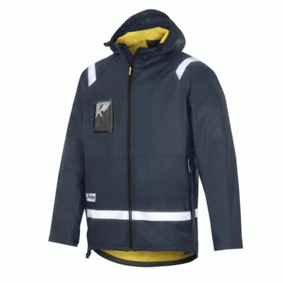 Snickers 8200 PU Rain Jacket - NAVY BLUE - Image 1 of 2