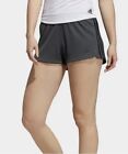 Adidas Gym Shorts Womens Xl Aeroready Pacer Knit 3 Inch Training Grey Black. New