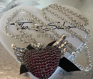 Massive Thomas Sabo Kette & riesen Flügelherz Anhänger Rarität Neuzustand - Bild 1 von 7