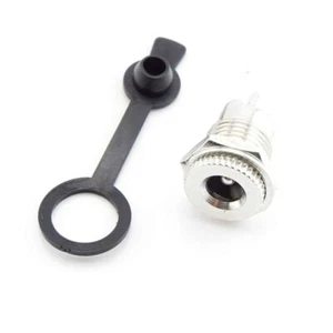 DC Power Socket Female Panel Terminal Blocks Mount Adapter With Dust Cap 5.5x2.5 - Picture 1 of 7