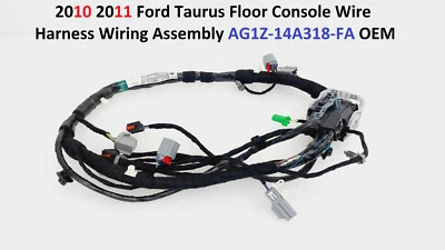 Ford Taurus 2010 2011 consola de piso arnés de cables conjunto de cableado AG1Z-14A318-FA Foto 1 de 4