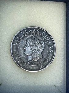 1878 Morgan Dollar auf Vorderseite Las Vegas Convention Center auf Rückseite Medaille Münze  - Bild 1 von 3