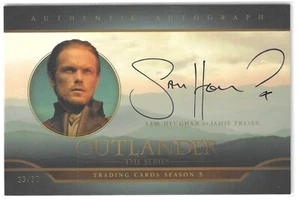 Outlander Season 5 Trading Cards Oversized Auto Sam Heughan OS-SH3 33/50 SFC - Bild 1 von 2