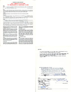 Lee Macphail Charles Finley & Jeff Newman Autographed / Signed Major League Cont