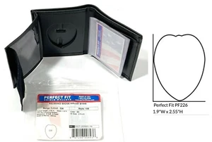 PERFECT FIT 105 PORTAFOGLIO IN PELLE BIFOLD PORTA BADGE NASCOSTO DA INCASSO E PORTA DOCUMENTI B1548 - Foto 1 di 10