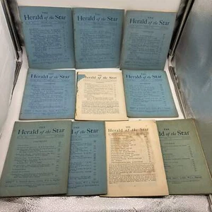 10 Issue Lot The Herald of the Star Magazine 1920s J. Krishnamurti Ojai CA Good - Picture 1 of 20