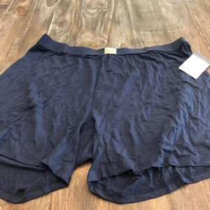 Lee Mens 5" Knit Boxer Shorts Size L in Blue Cove 95% Rayon - Picture 1 of 4