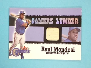 2000 Fleer Gamers Lumber Bat Relic Raul Mondesi Toronto Blue Jays ⚾ - Picture 1 of 2