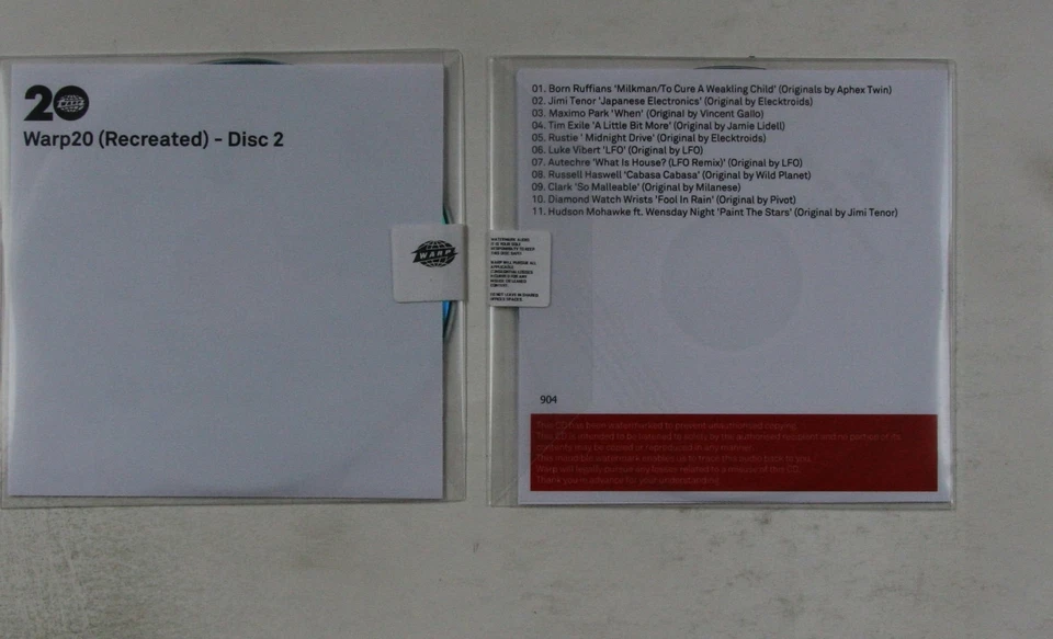 Warp20 (Recreated) UK Adv 2CDR 2009 Still Sealed! - Bild 1 von 1