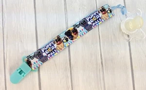 Welpe Hund Freunde Schnullerclip Schnuller Halter Band Baby Geschenk Strumpf Stuffer - Bild 1 von 2