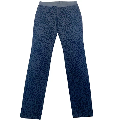INC International Concept Mujer Leggings Pantalones Talla 0 Negro Leopardo Flocado Foto 1 de 4