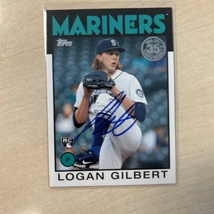 2021 Topps Update Logan Gilbert RC Rookie In Person Auto 1986 Insert 86B-42⚡️ - Bild 1 von 7