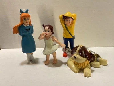 Heidi 4 x Figur Marukatsu 2007 Spain: Heidi, Klara, Peter, Hund Josef TV Kult - Bild 1 von 3