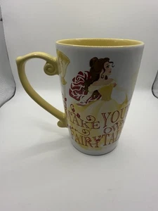 Disney Store Belle “Make Your Own Fairytale” Mug Yellow Rose Beauty & the Beast - Picture 1 of 16