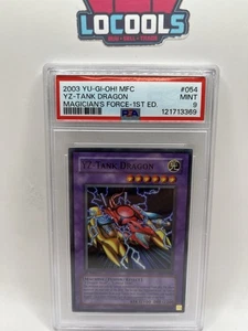 YuGiOh YZ-Tank Dragon MFC-054 1st Edition Magician's Force PSA 9 Mint - Picture 1 of 2