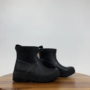Botas de lluvia negras con mini cuña impermeables cortas Hunter Play para niños pequeños talla UK 10 - Imagen 1 de 8