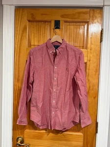 Ralph Lauren Boys XL 18/20 Red Oxford Button Down Shirt Preppy Holiday - Picture 1 of 3