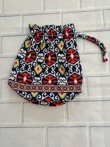 Vera Bradley Ditty Bag Sun Valley Pattern Multicolored Plastic Lining Drawstring - Picture 1 of 8