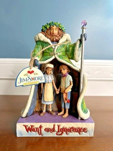 2008 Jim Shore Heartwood Creek "WANT AND IGNORANCE" Ghost of Christmas Present - Picture 1 of 8