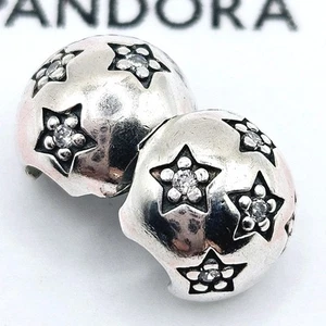 ● Original Pandora Charm Clip "Twinkle Twinkle" 791058 Sterne, Zirkonia, Silber - Bild 1 von 3