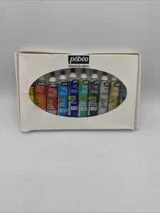 Pebeo Vitrea 160 10er Set verschiedene Glasfarben Umrisse 20 ml Tuben 0,67 flüssige Unzen - Bild 1 von 2