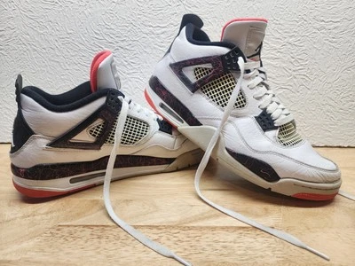 Talla 12 - Nike Air Jordan 4 Retro Pale Citron, Bright Crimson 2019, 308497-116 Foto 1 de 4