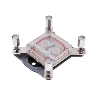 Acryl CPU Wasserkühlung Block Flüssigkeitskühler Kupferbasis für 1150 1151 - Afbeelding 1 van 7