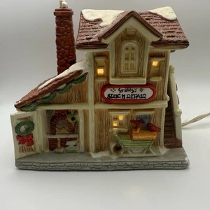Vintage Christmas SantaKins Village Grubby's Sleigh Repair A Sants's Best 1992 - Bild 1 von 15