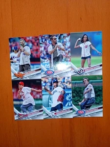 2017 Topps First Pitch Celebrity Baseball Cards Lot Judd Apatow John Goodman Etc - Picture 1 of 1