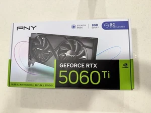 PNY NVIDIA GeForce RTX™ 5060 Ti 8GB Overclocked Dual Fan GPU SHIPS FREE NOW - Picture 1 of 17