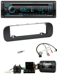 Kenwood Lenkrad Bluetooth DAB USB CD Autoradio für Fiat Panda 2012-2020 schwarz - Bild 1 von 9