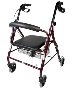 Mobiclinic Rollator Gehhilfen Escorial Seniorenhilfe Faltbar Leichtgewicht Alumi - Bild 1 von 3