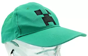 Gorra J!NX Minecraft Creeper - Unisex Juvenil Ajustable Verde Sombrero - Imagen 1 de 7