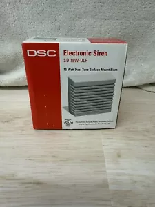 DSC Electronic Siren SD 15W-ULF 15 Watt Dual Tone Surface Mount - Picture 1 of 6