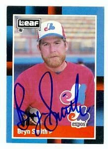 Bryn Smith autographed baseball card (Montreal Expos) 1988 Leaf #129 - Image 1 of 1