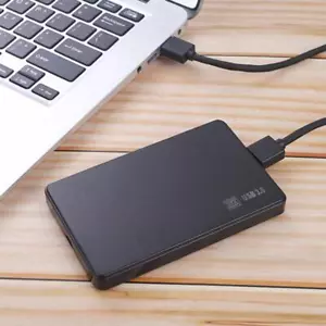 SATA USB 3.0 External Hard Drive Disk Case HDD SSD Enclosure For Win 8/10 Laptop - Picture 1 of 8